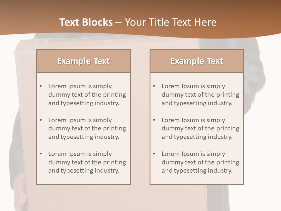 Post Hand Empty PowerPoint Template
