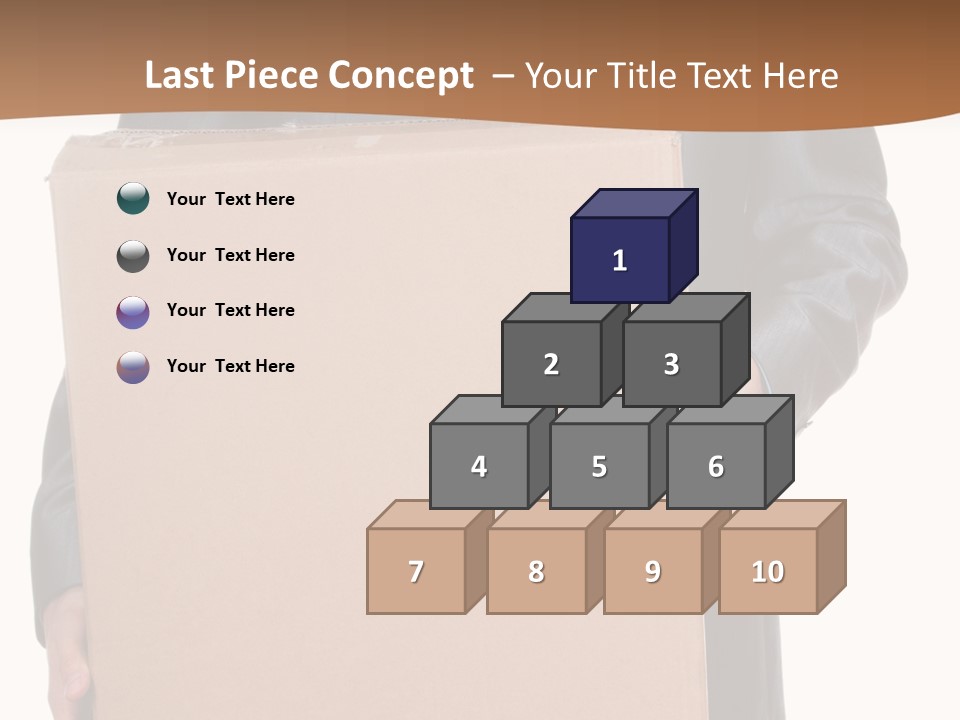 Post Hand Empty PowerPoint Template