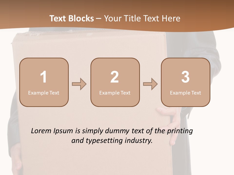 Post Hand Empty PowerPoint Template