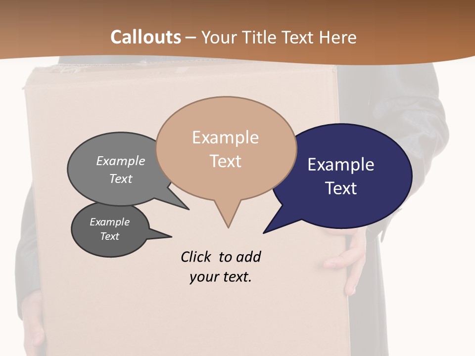Post Hand Empty PowerPoint Template