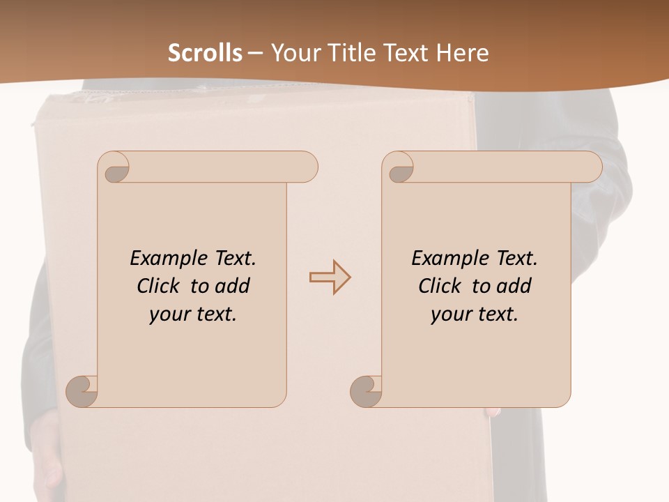 Post Hand Empty PowerPoint Template