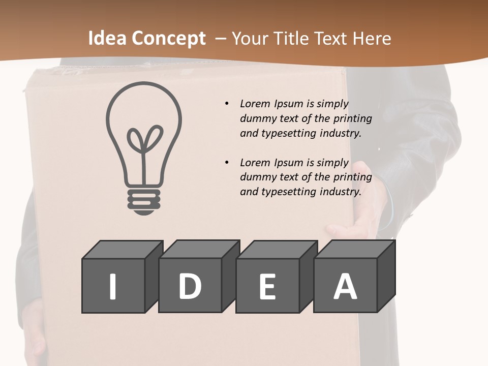 Post Hand Empty PowerPoint Template