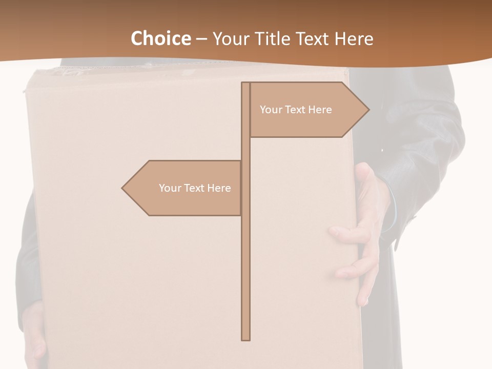 Post Hand Empty PowerPoint Template
