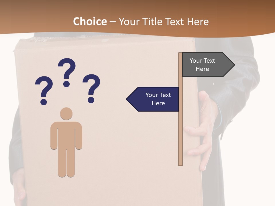 Post Hand Empty PowerPoint Template