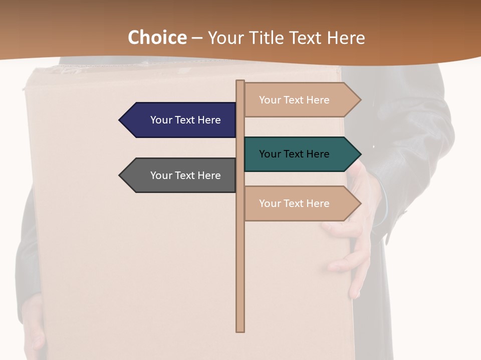 Post Hand Empty PowerPoint Template