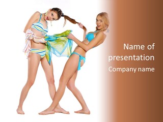 Pretty Sensuality Underwear PowerPoint Template