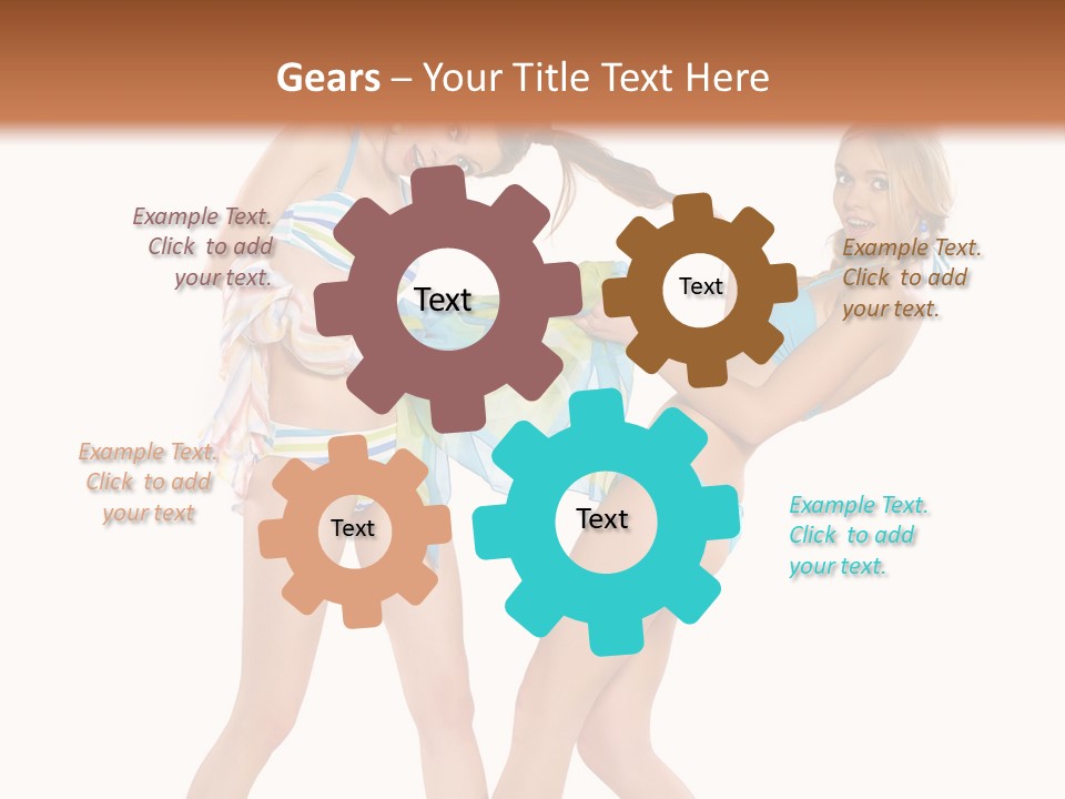 Pretty Sensuality Underwear PowerPoint Template