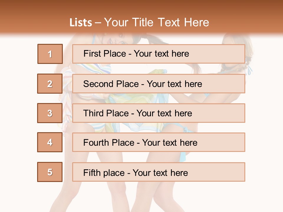 Pretty Sensuality Underwear PowerPoint Template