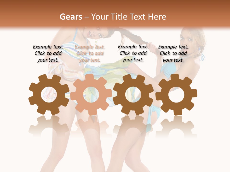 Pretty Sensuality Underwear PowerPoint Template