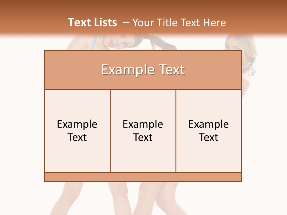 Pretty Sensuality Underwear PowerPoint Template