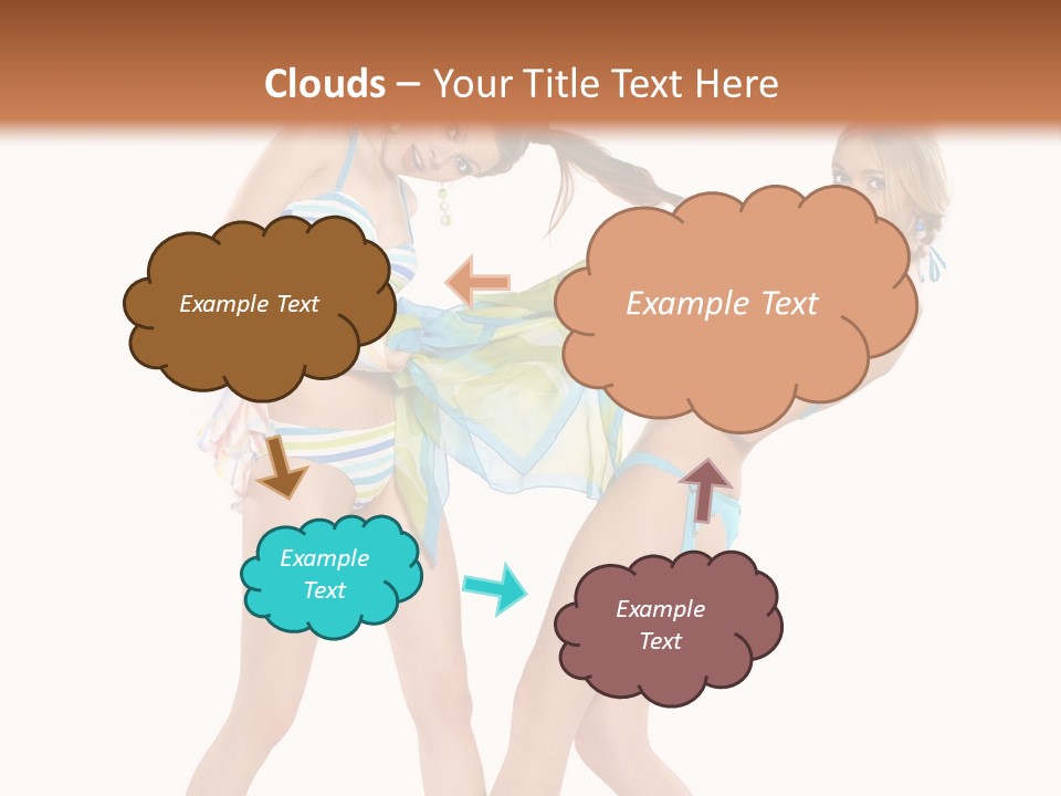 Pretty Sensuality Underwear PowerPoint Template