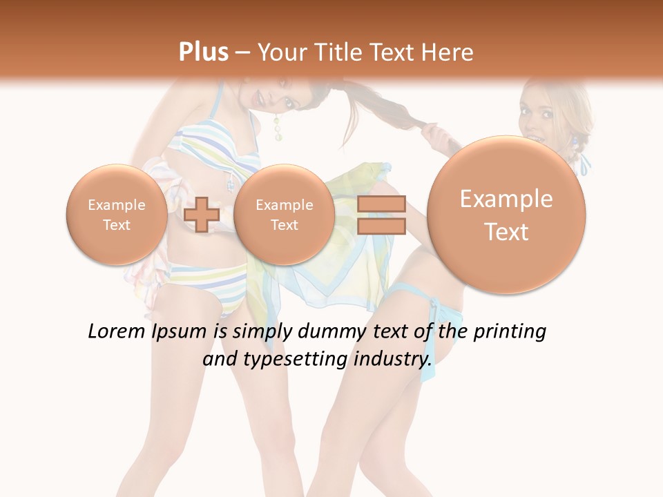 Pretty Sensuality Underwear PowerPoint Template