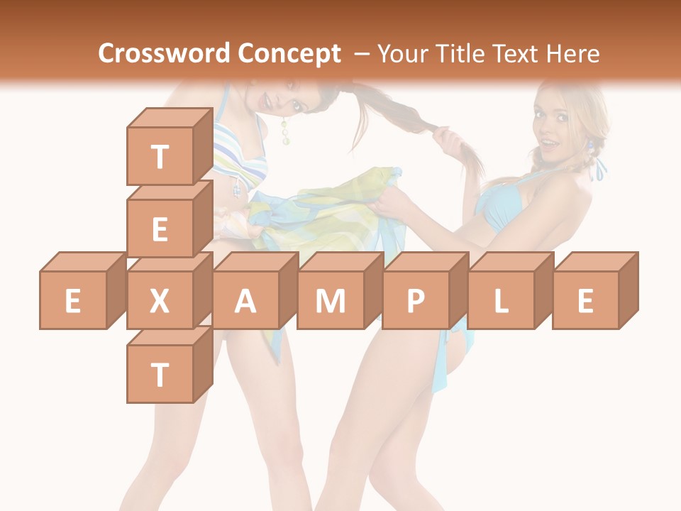 Pretty Sensuality Underwear PowerPoint Template