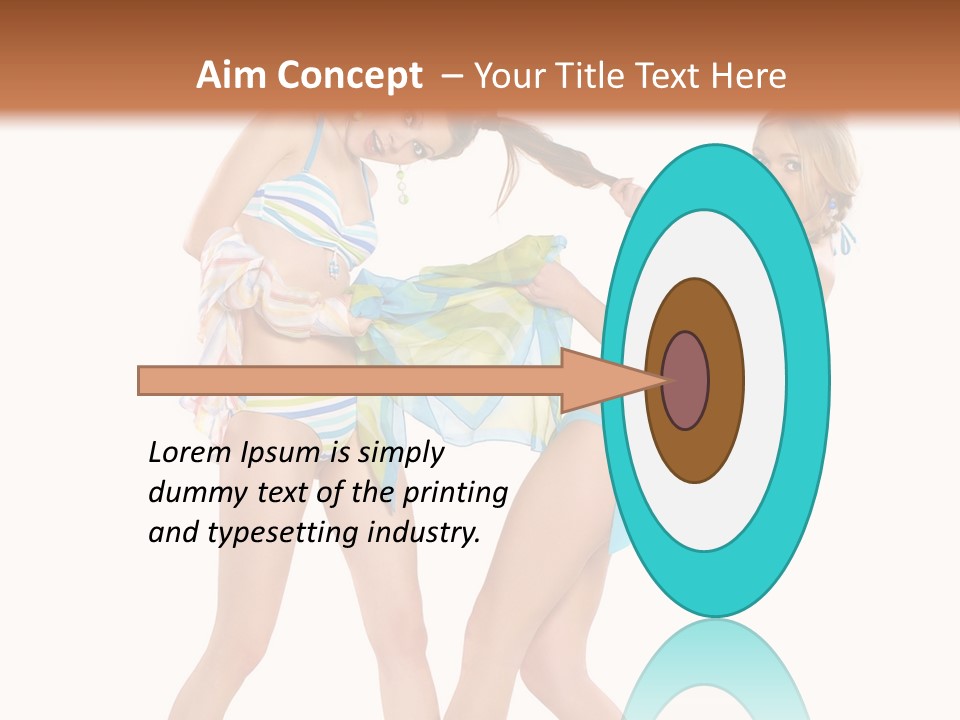 Pretty Sensuality Underwear PowerPoint Template