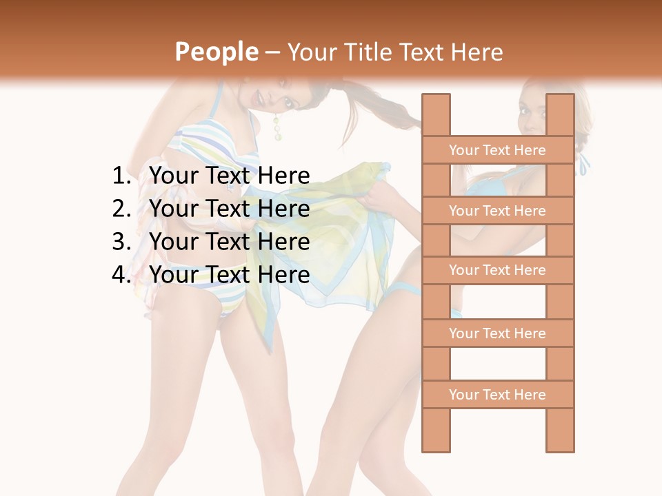 Pretty Sensuality Underwear PowerPoint Template