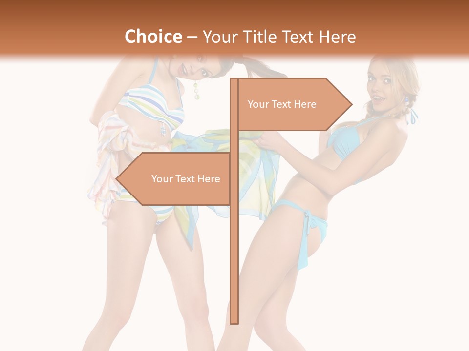 Pretty Sensuality Underwear PowerPoint Template