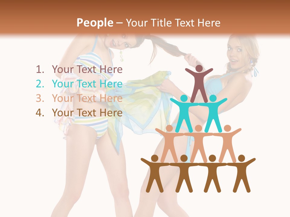 Pretty Sensuality Underwear PowerPoint Template