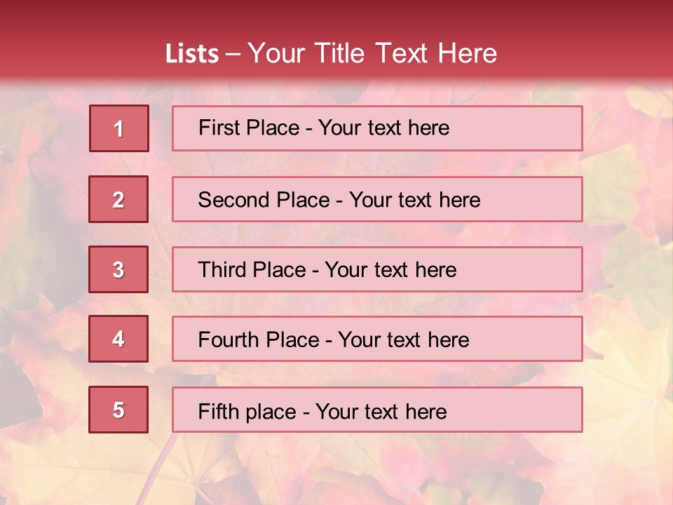 Nature October Old PowerPoint Template