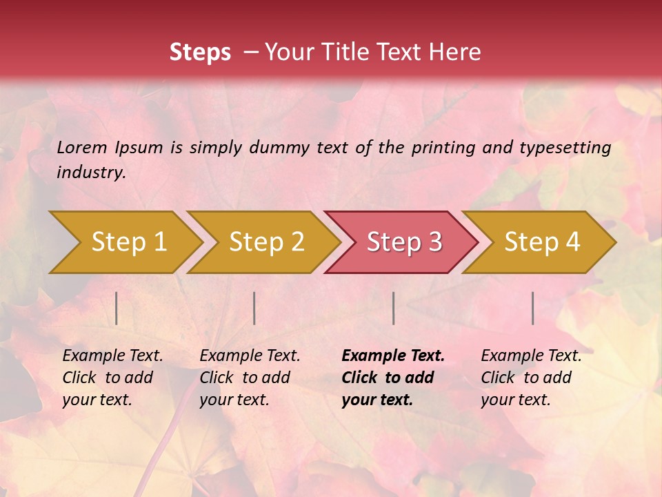 Nature October Old PowerPoint Template