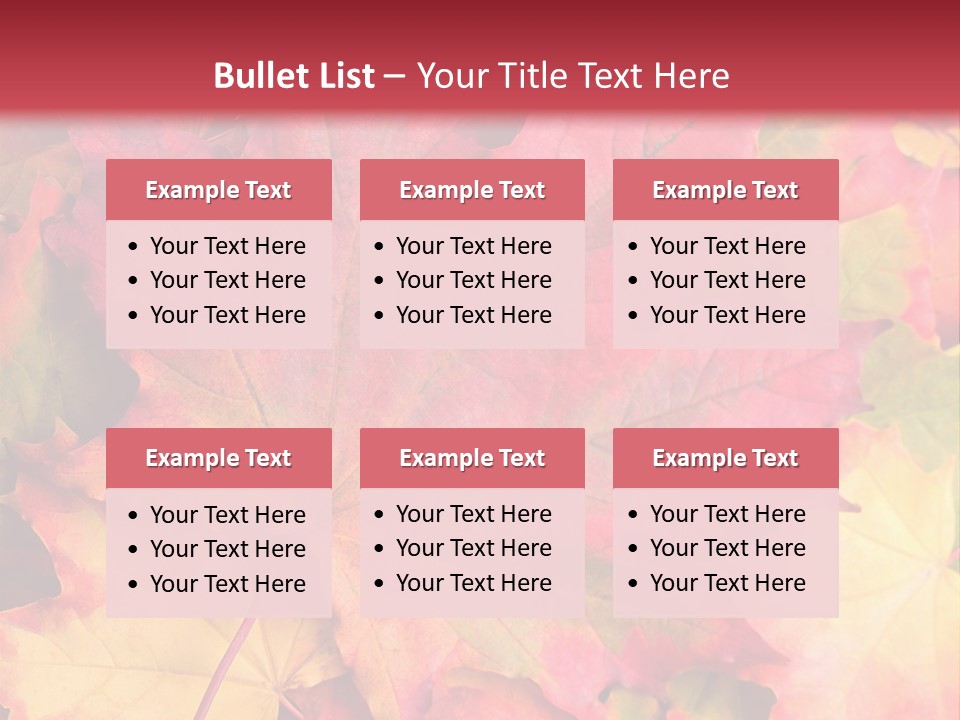 Nature October Old PowerPoint Template