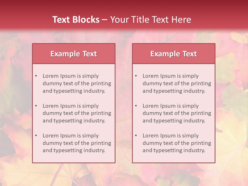 Nature October Old PowerPoint Template