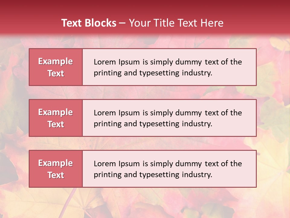 Nature October Old PowerPoint Template