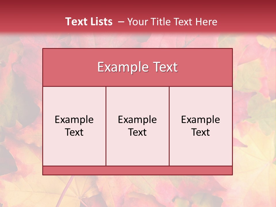 Nature October Old PowerPoint Template