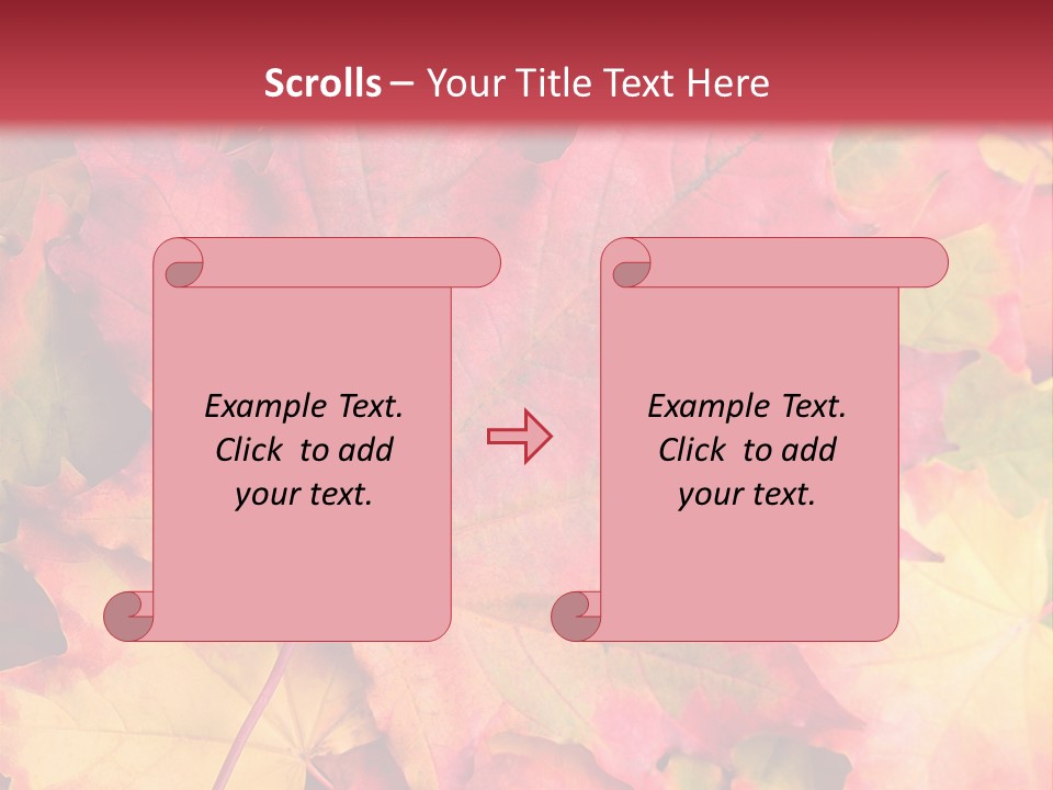 Nature October Old PowerPoint Template