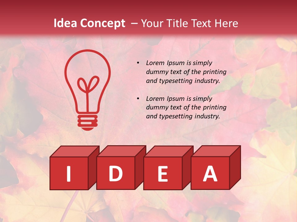 Nature October Old PowerPoint Template