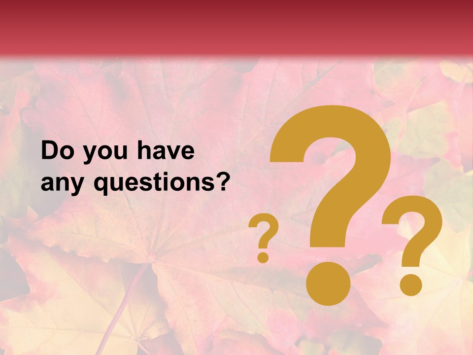 Nature October Old PowerPoint Template