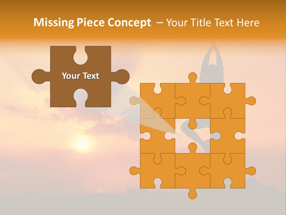 Silence Wave Sea PowerPoint Template