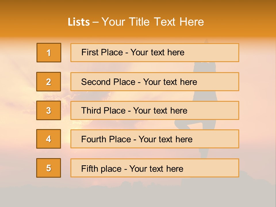 Silence Wave Sea PowerPoint Template