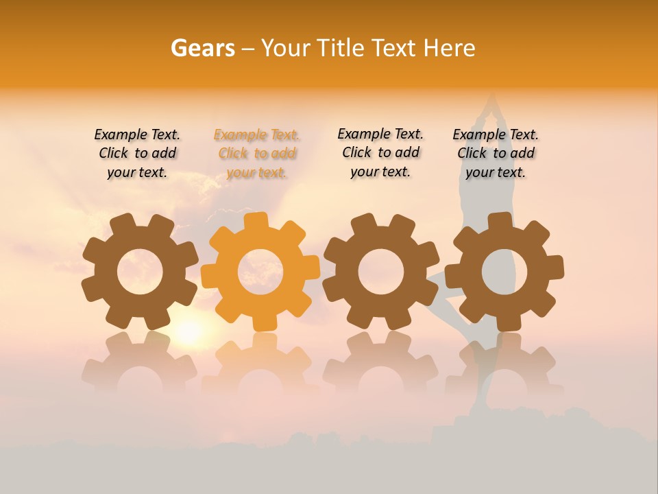 Silence Wave Sea PowerPoint Template