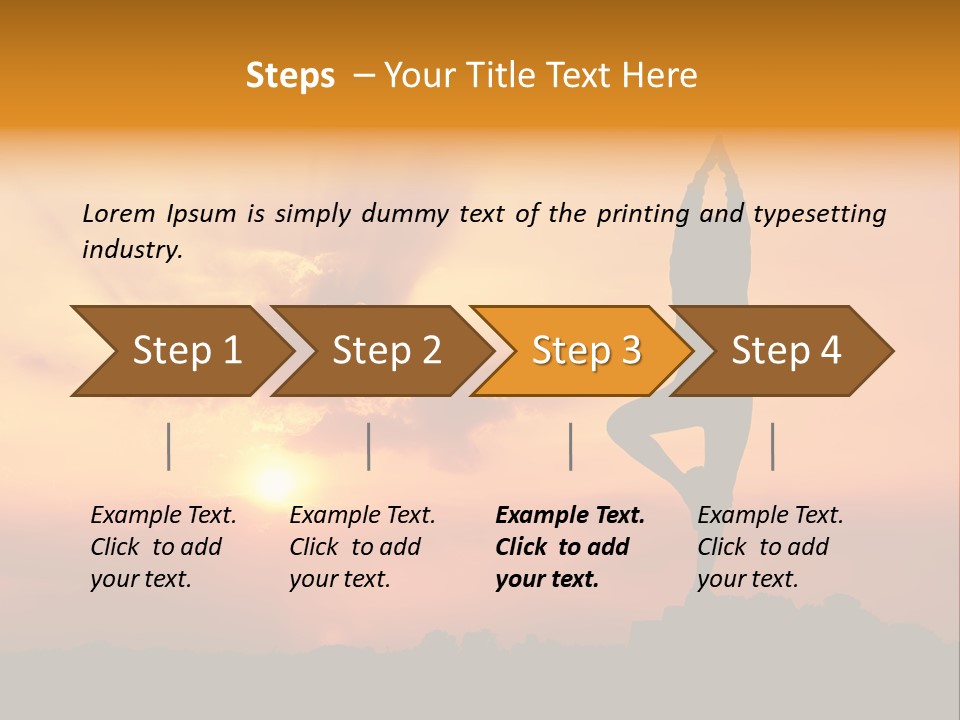 Silence Wave Sea PowerPoint Template