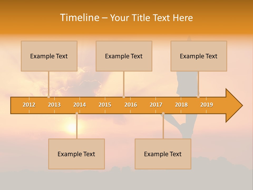 Silence Wave Sea PowerPoint Template