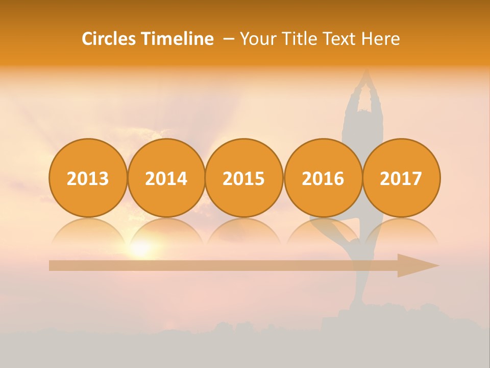 Silence Wave Sea PowerPoint Template