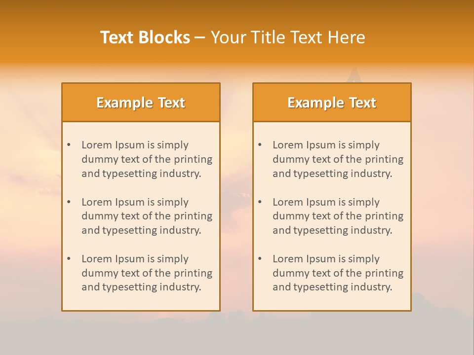 Silence Wave Sea PowerPoint Template