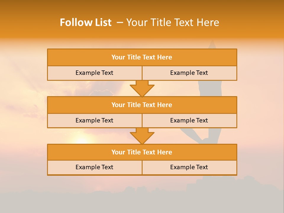 Silence Wave Sea PowerPoint Template
