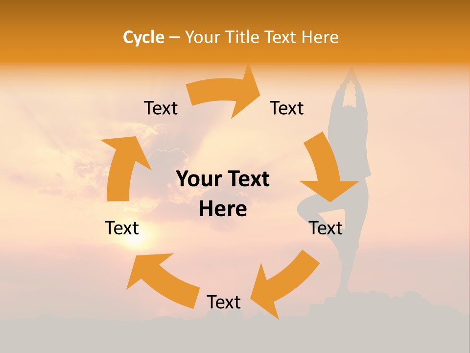 Silence Wave Sea PowerPoint Template