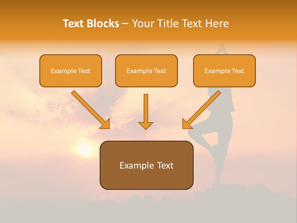 Silence Wave Sea PowerPoint Template