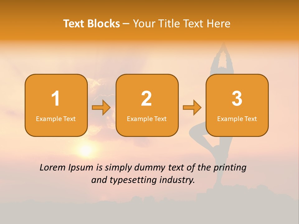 Silence Wave Sea PowerPoint Template
