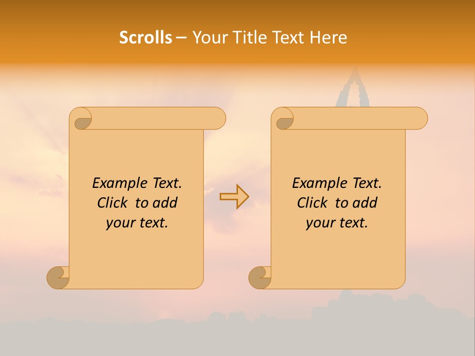 Silence Wave Sea PowerPoint Template