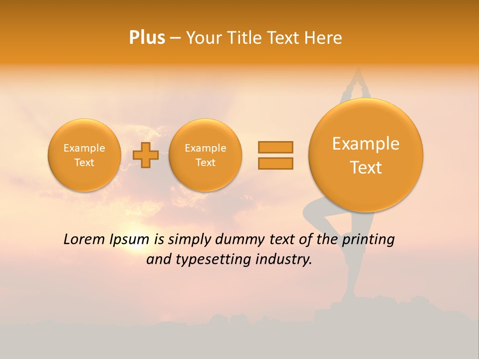 Silence Wave Sea PowerPoint Template