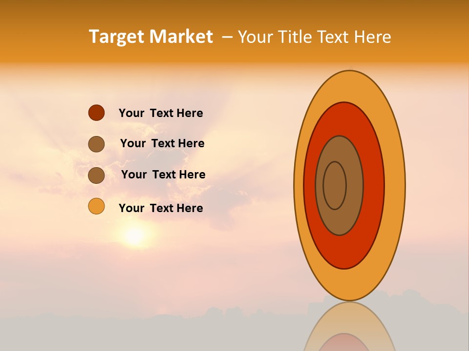 Silence Wave Sea PowerPoint Template