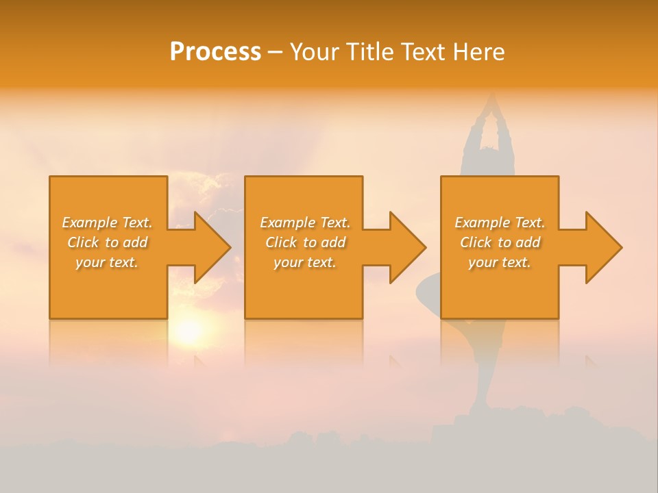 Silence Wave Sea PowerPoint Template
