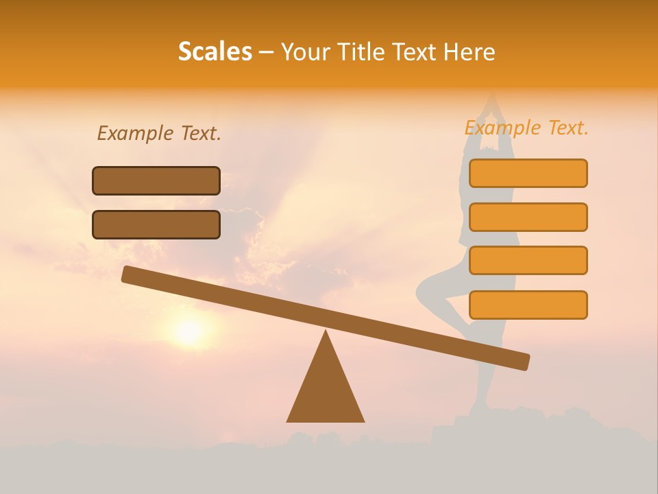 Silence Wave Sea PowerPoint Template