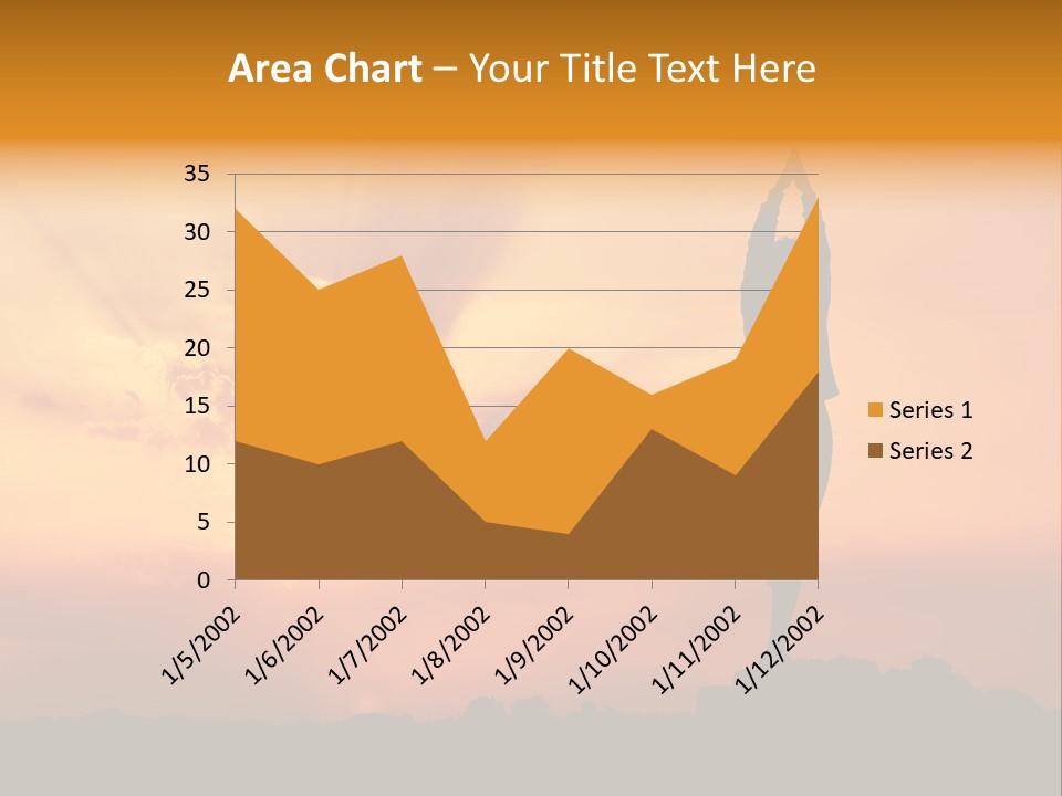 Silence Wave Sea PowerPoint Template