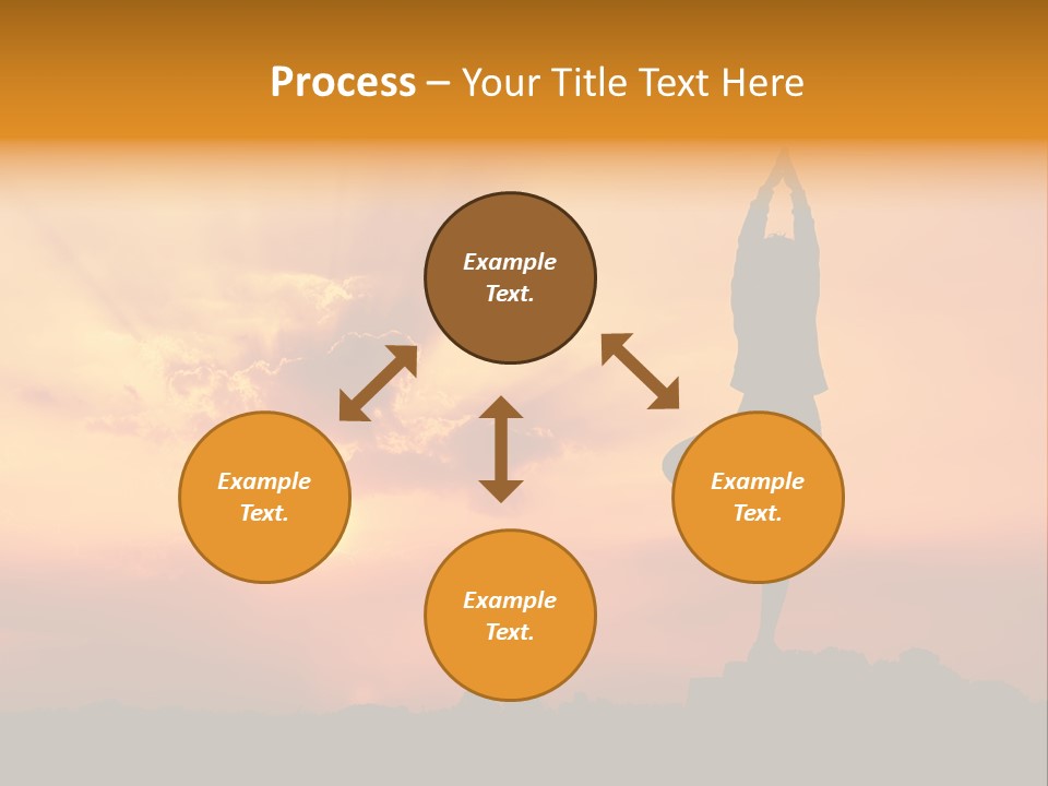 Silence Wave Sea PowerPoint Template