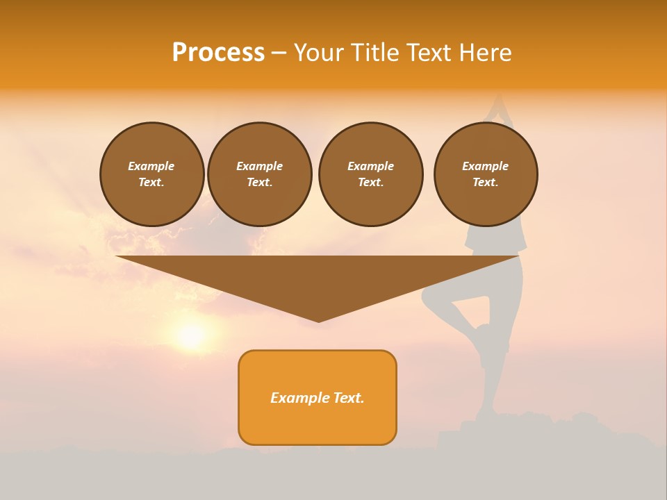 Silence Wave Sea PowerPoint Template