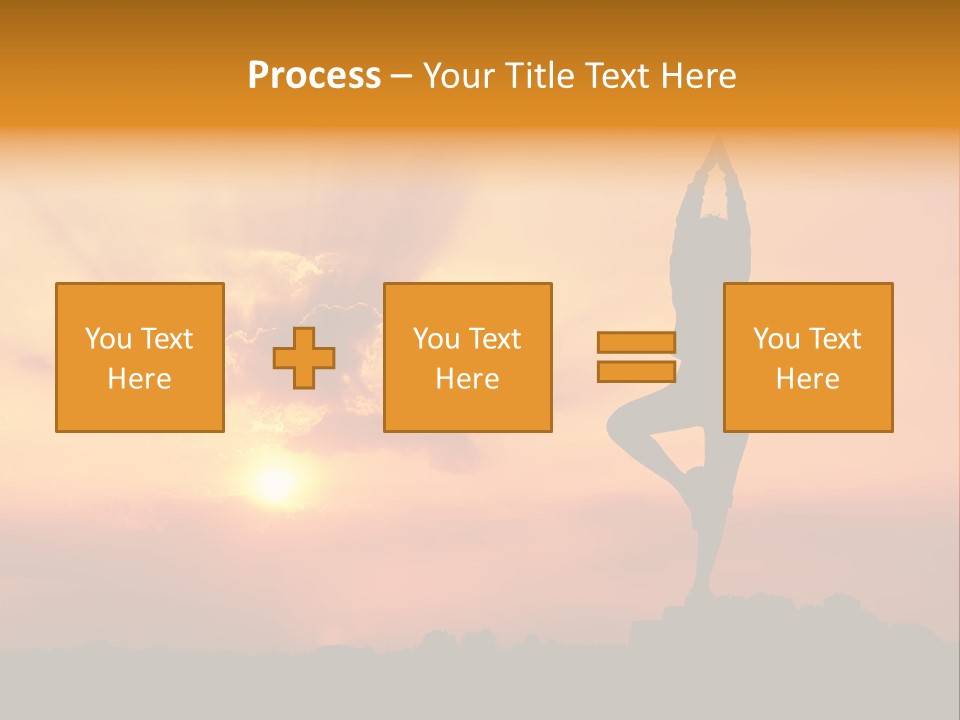 Silence Wave Sea PowerPoint Template